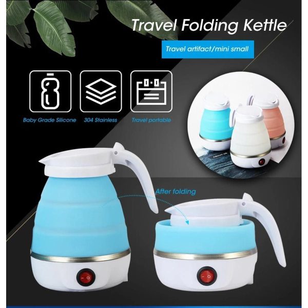 New Premium Foldable And Portable Electric Kettle For Travel And Home (Random Colours) - Image 7