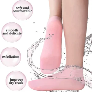 New Premium Silicon Foot Moisturizing Socks For Winters (Random Colours)